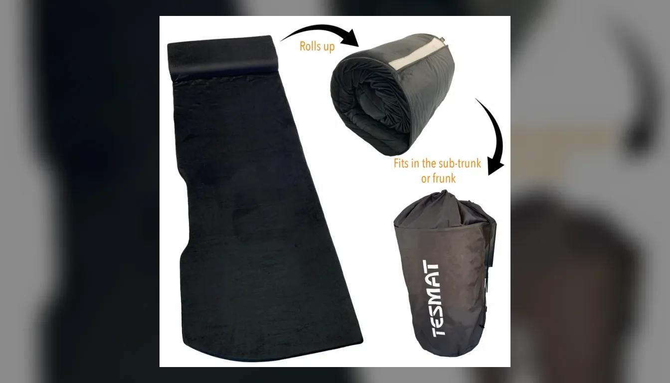 TESMAT Solo mattress and storage bag for Tesla camping