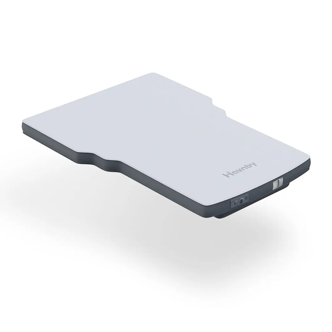 Havnby FlatCore mattress panel for the Honda CR-V, studio product view showing the contoured foam-backed edge and pump housing