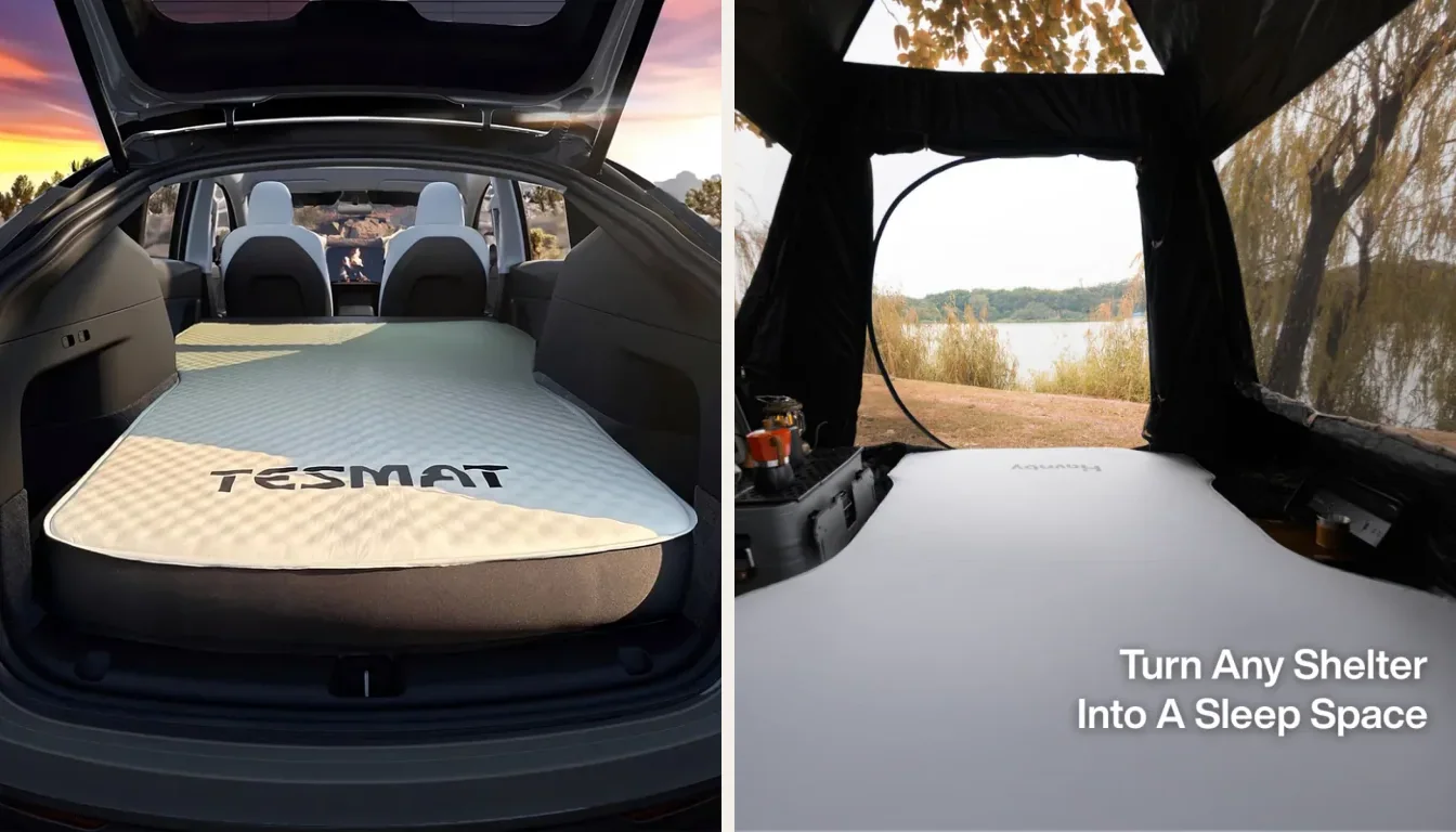 TESMAT and Havnby Tesla mattress product images