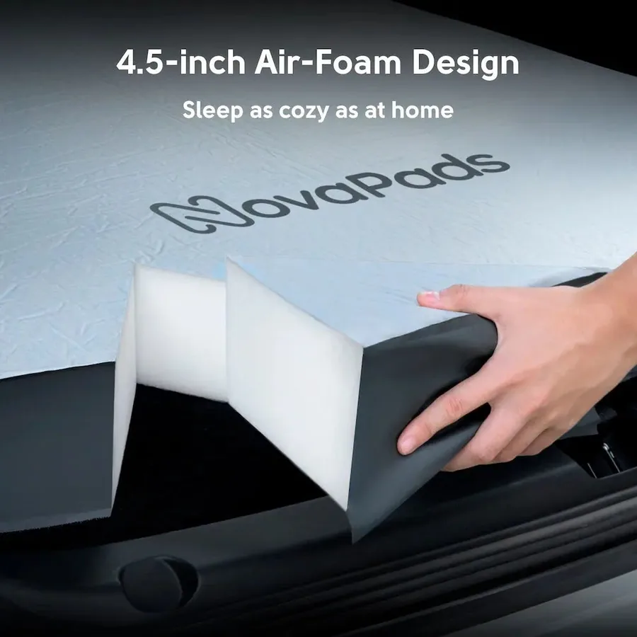 Vue en coupe des couches du matelas NovaPads Air-Foam Pro