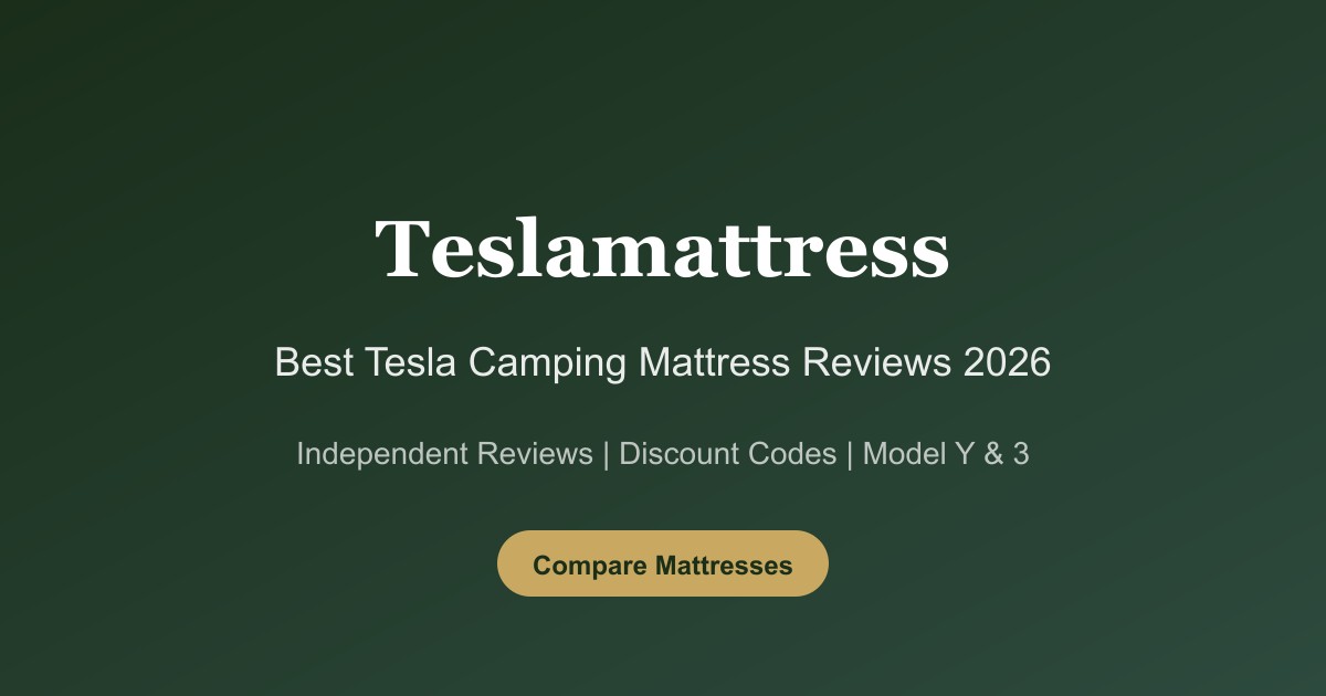 Tesla camping mattress overview