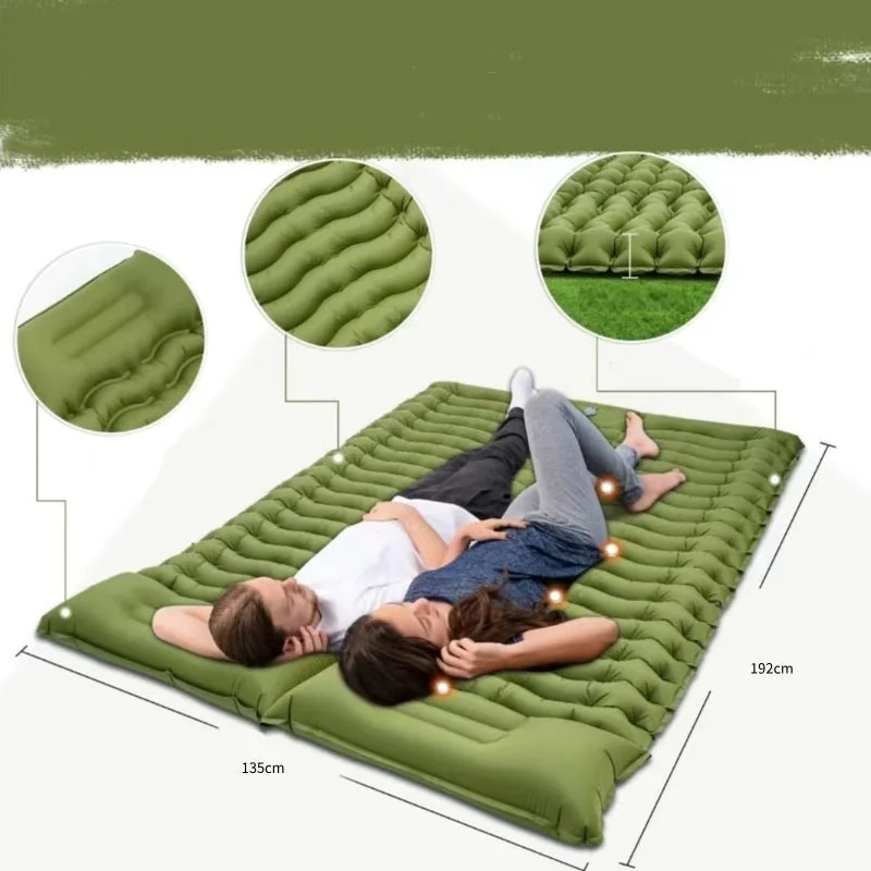 Teskay Cybertruck mattress graphic showing a 192 by 135 centimeter footprint