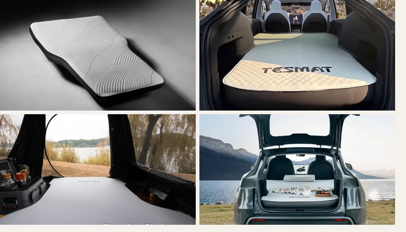 Tesla mattress products from Snuuzu, TESMAT, Havnby and NovaPads